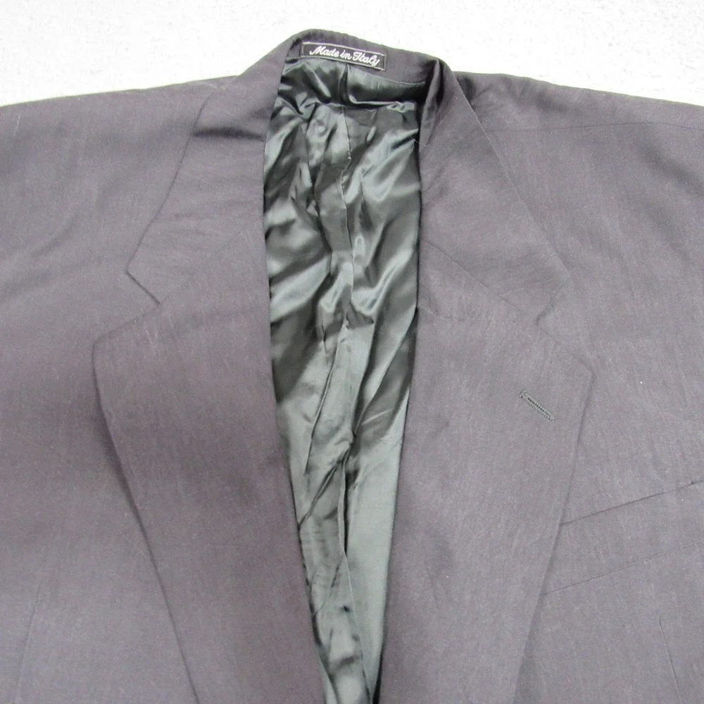 Neiman‎ Marcus Designer Collections Mens 41R Blazer Charcoal Grey Made in Italy